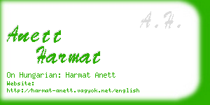 anett harmat business card